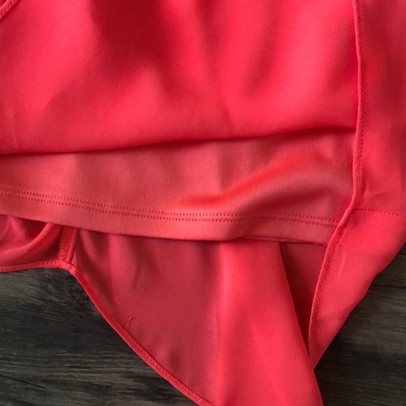 I.N San Francisco Coral Spaghetti Straps Sharkbite Dress size Small - Picture 9 of 15